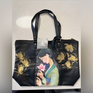 Disney Store Art of Mulan Tote/Shoulder Bag, 20th Anniversary, New with Tags